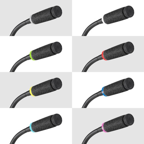 鐵三角 ES925H/DS5 超心形電容式鵝頸話(huà)筒帶5針臺(tái)架供電模組-個(gè)顏色話(huà)筒罩合集