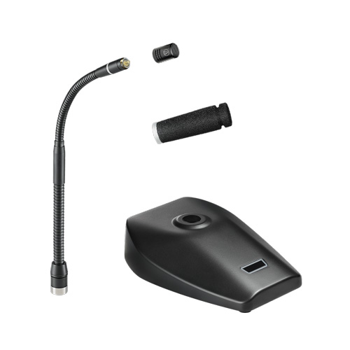 鐵三角 ES925H/DS5 超心形電容式鵝頸話(huà)筒帶5針臺(tái)架供電模組-各部件展示